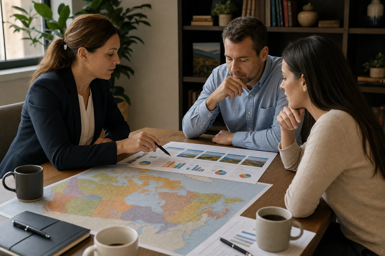 One province for the business. One for the family.